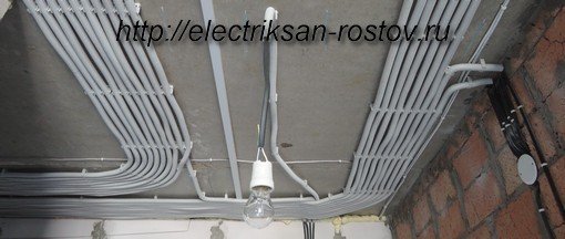 Гофра для проводов и кабеля, ПВХ труба гофрированная для проводки электропроводки, монтаж по потолку и стене 1